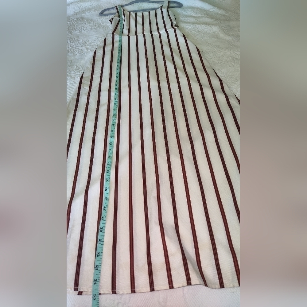 Papaya maxi dress with vertical brown lines size S - Picture 6 of 9